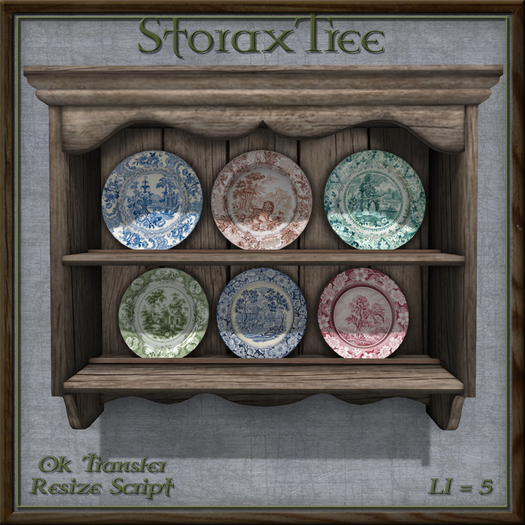 Rustic Plate Collection Display Cb