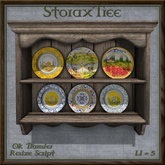 Rustic Plate Collection Display Ce