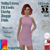 Sally Dress Fit Bods Lively Zaggz Pink ~OF~ Boxed