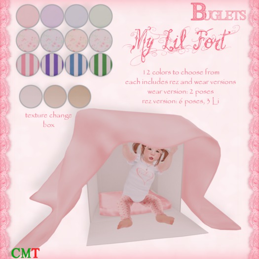 ~*Buglets*~ My Lil Fort [Floral-Peach]
