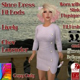 Stace Dress Fit Bods Lively Chev Lavender ~OF~ Boxed