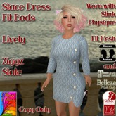 Stace Dress Fit Bods Lively Ziggz Slate ~OF~ Boxed