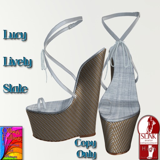 Lucy Heels Lively Slate ~OF~ Boxed