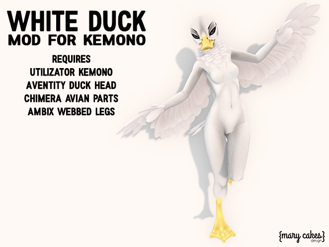 {MC} White  Duck Mod  for Default Kemono