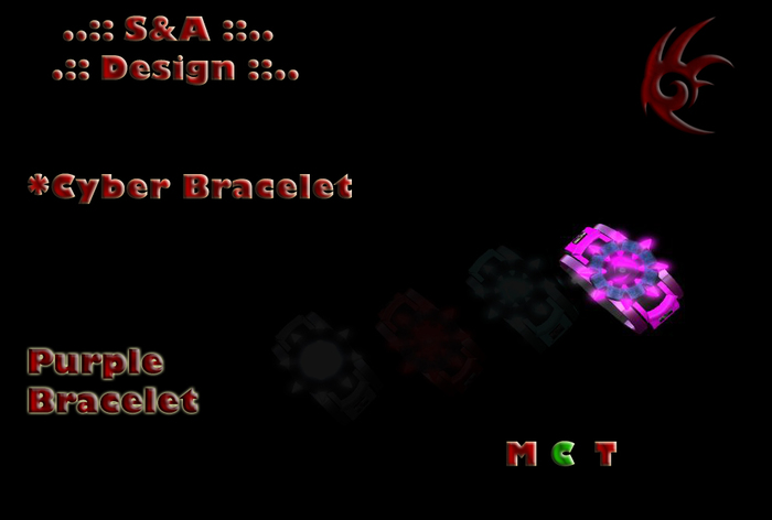 .:: S&A ::. Cyber Bracelet - Purle (Resizable)