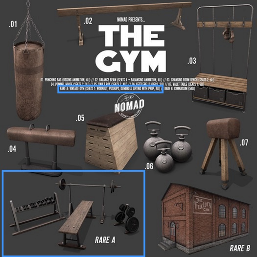 NOMAD // THE GYM // A. RARE Vintage Gym RARE
