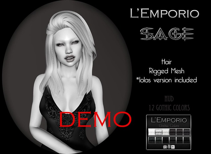 D*E*M*O* L'Emporio ::*Sage*:: Hair Gothic Colors TRIAL