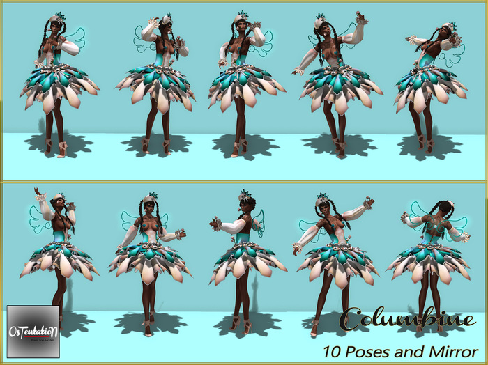 * OsTentatioN * FATPACK Poses Columbine