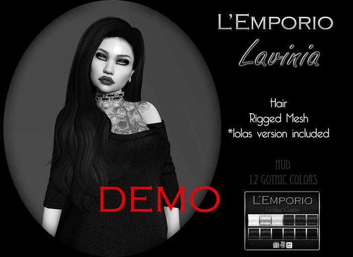 D*E*M*O* L'Emporio ::*Lavinia*:: Hair Gothic Colors TRIAL
