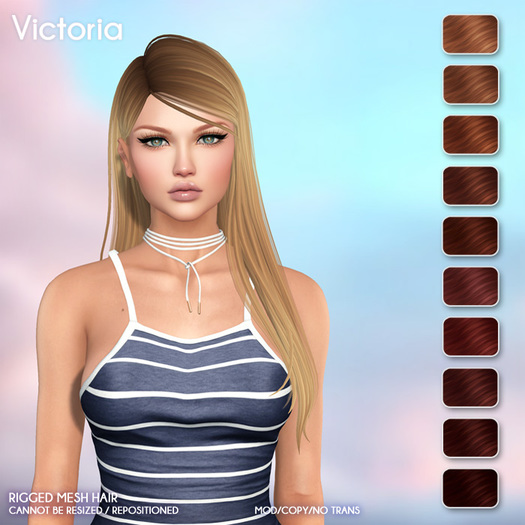 /Wasabi Pills/ Victoria Mesh Hair - Reds