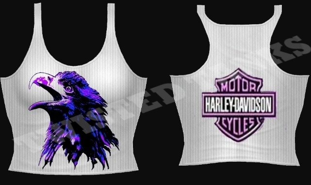 purple eagle racerback tank