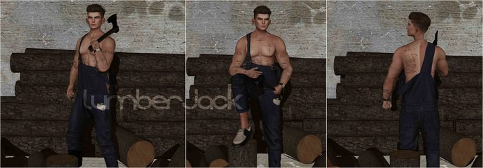 --CHKIO Poses-- LumberJack ( 3 poses)