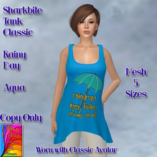 Sharbite Tank Classic Rainy Day Aqua ~OF~ Boxed