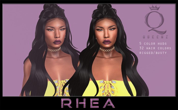 {H} Rhea (Rigged Mesh Hair) *BUNDLE*