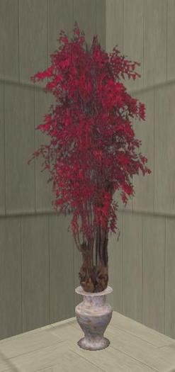 Potted Maple in a Marble Planter
