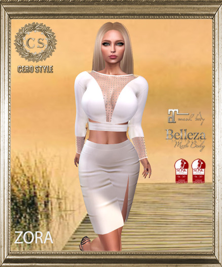 CERO STYLE Zora Outfit White