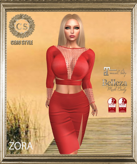 CERO STYLE Zora Outfit Red