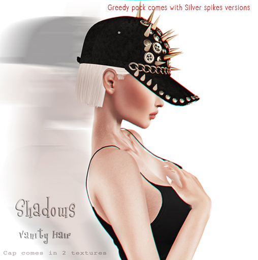 Vanity Hair::Shadows-All Blacks Pack