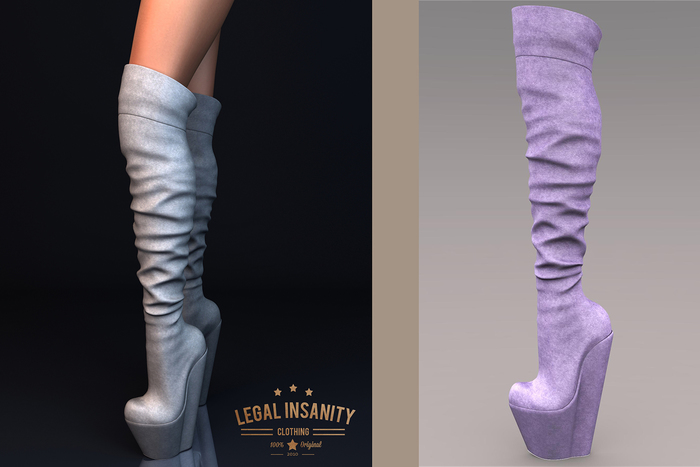 Legal Insanity Kitty lilac boots