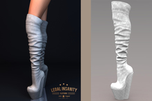 Legal Insanity Kitty white boots