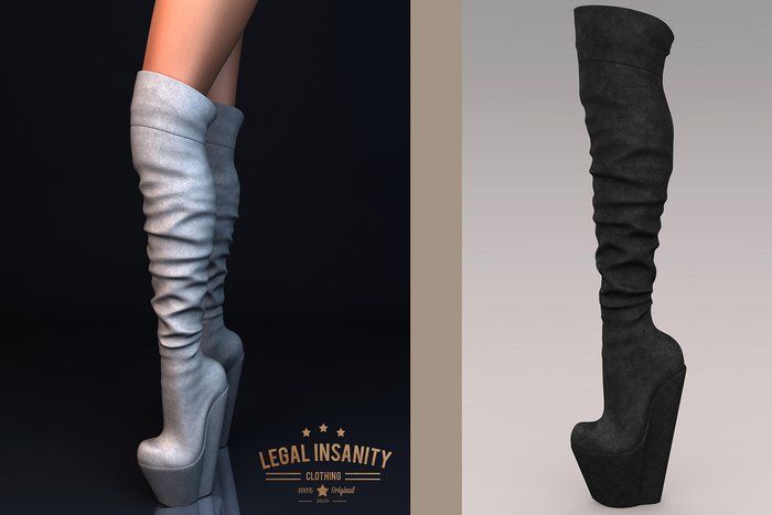 Legal Insanity Kitty black boots
