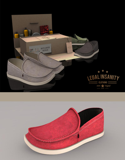 Legal Insanity Rhys loafer leather - red