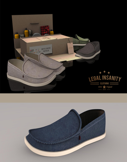 Legal Insanity Rhys loafer leather - blue