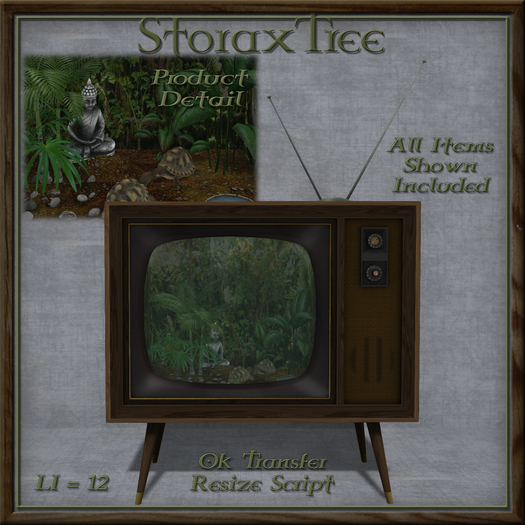 Portland Retro TV Terrarium B1