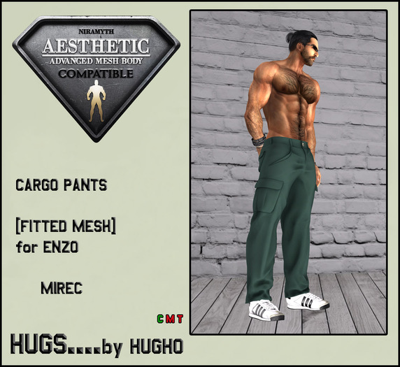 HUGS Aesthetic Cargo Pants MIREC [fitted mesh]