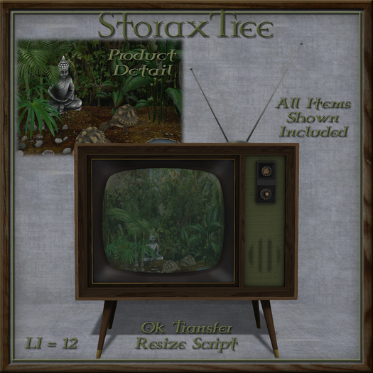 Portland Retro TV Terrarium B8