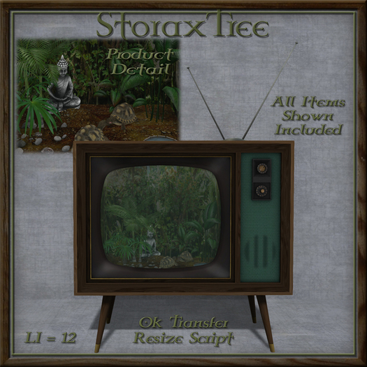 Portland Retro TV Terrarium B10