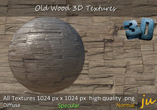 JU Old Wood 3D Textures Full Perm