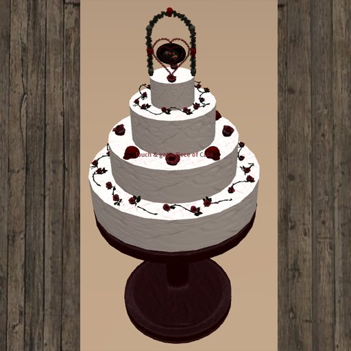 Wedding Cake red&white BOX
