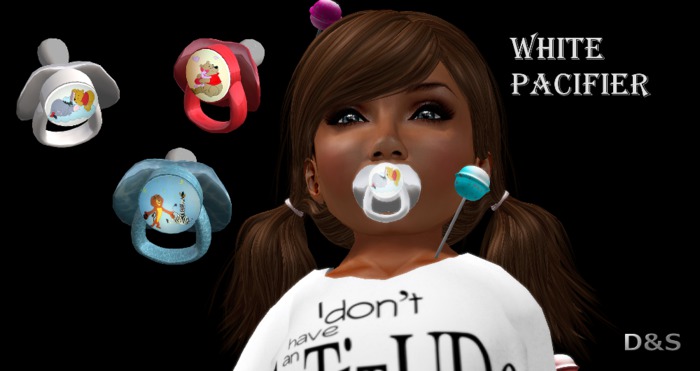 D&S design white pacifier