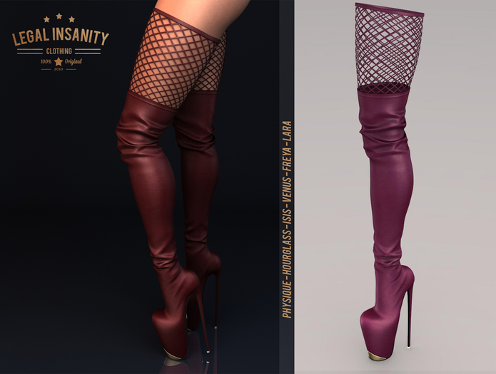 Legal Insanity - Aria wine boots