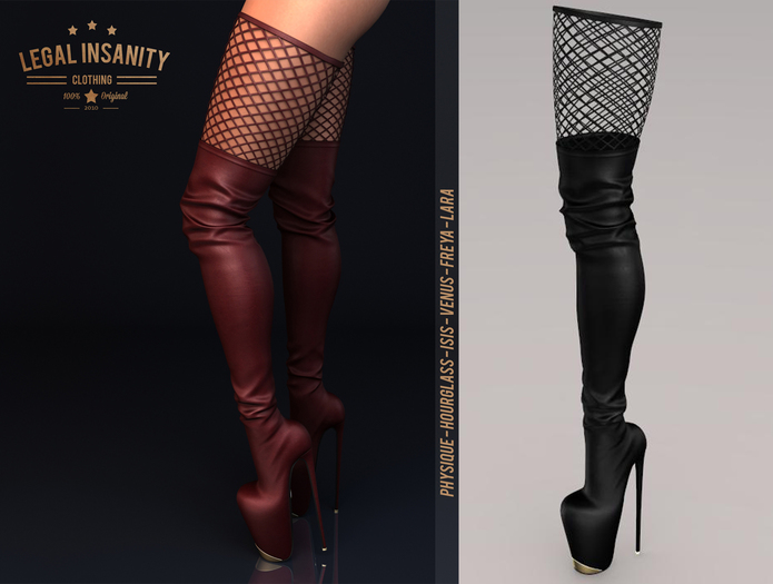 Legal Insanity - Aria black boots