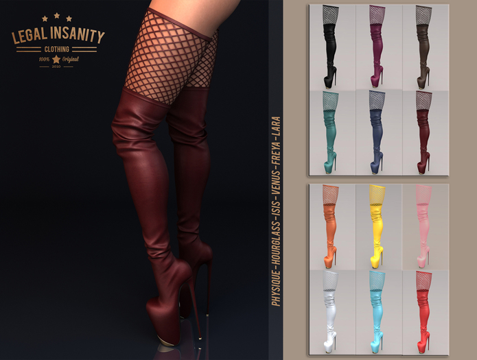 Legal Insanity - Aria boots FATPACK