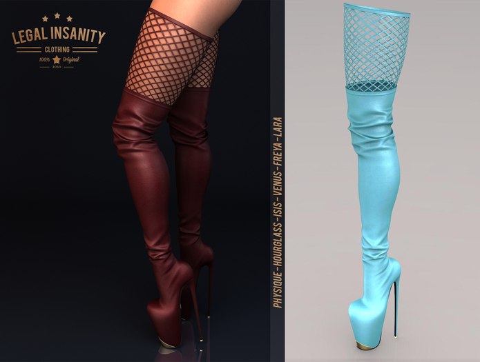 Legal Insanity - Aria azure boots