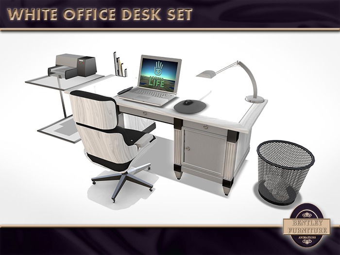 White Office Desk Set - PG Version