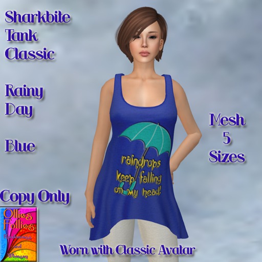 Sharbite Tank Classic Rainy Day Blue ~OF~ Boxed