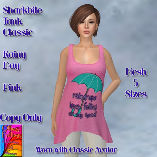 Sharbite Tank Classic Rainy Day Pink ~OF~ Boxed