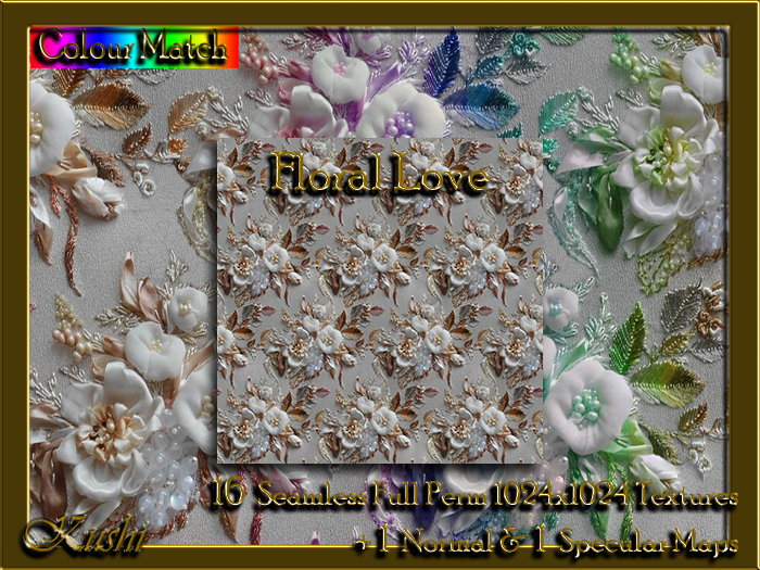 !Kushi! FloralLove Textures -WEAR TO UNPACK