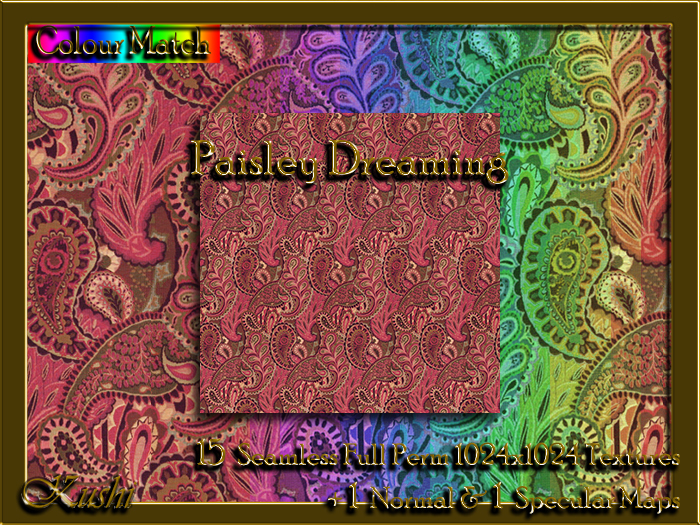 Paisley Dreaming Textures 