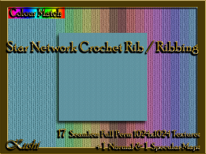 Star Network Crochet Rib / Ribbing Textures