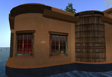 PRIMZ :: Taos Ranch House with rooftop veranda. Southwestern Stucco Building