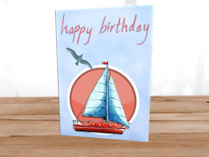 MagDilly, Sailing Birthday Card