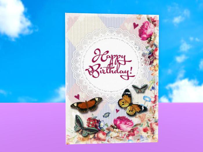 MagDilly, Butterfly Birthday Card