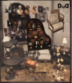 DaD DESIGN "10 Oval wood table brown" m/t box