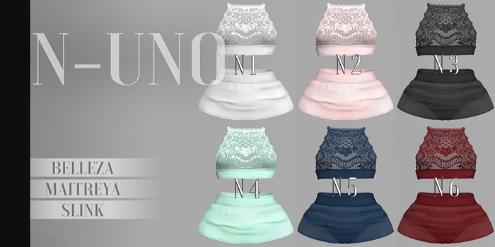 N-Uno - Zoe Outfit ( Pack RARE tops for Belleza Isis )
