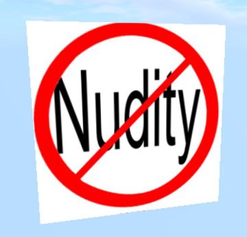 Second Life Marketplace - Rotating NO NUDITY SIGN
